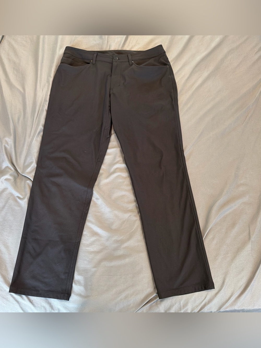 Lululemon ABC Pant Warpstreme Black Mens Size 33 x 30 5-Pocket M5ADDS